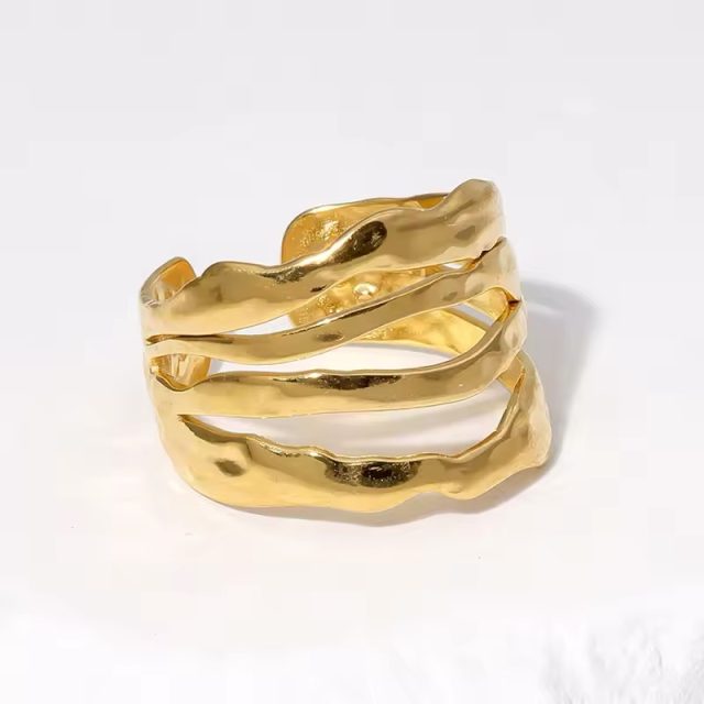 Irregular Multi-layer Adjustable Ring - Image 2