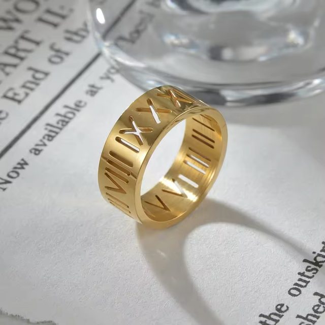 ORELIA Roman Number Ring - Image 3