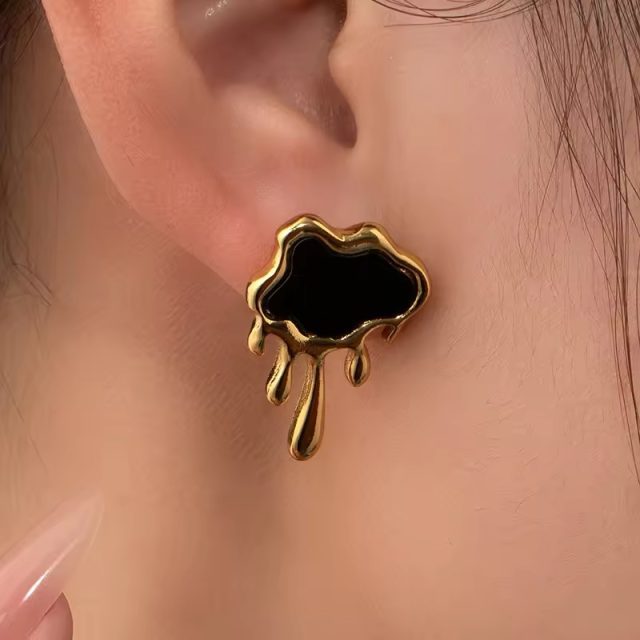 Cloud Lava Earrings - Image 2