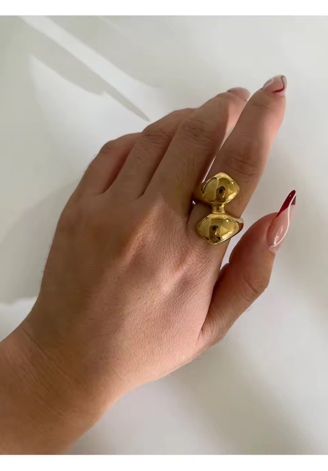 YALI Double Dome Ring size 8