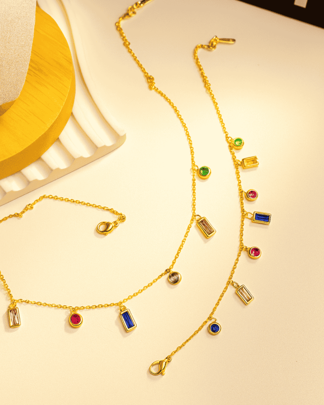 Candy Droplet Pendant and Bracelet